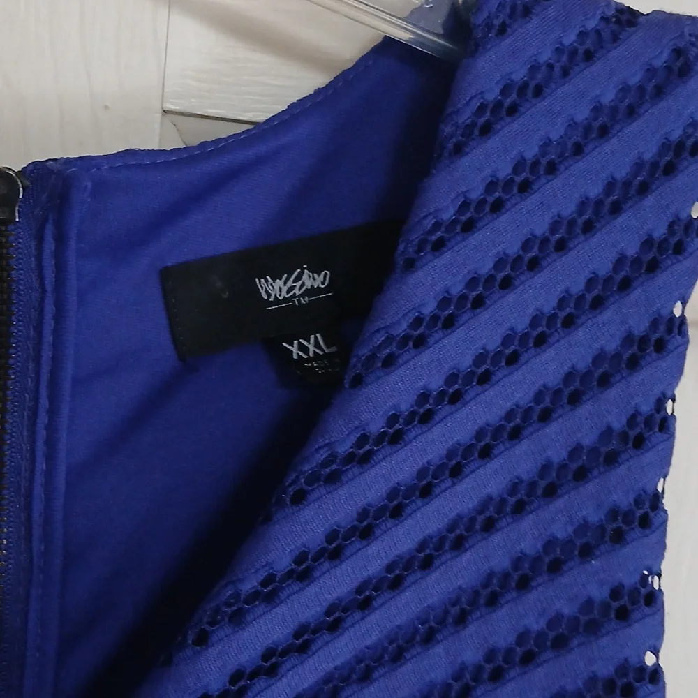 Mossimo Supply Co. Blue Textured Dress - Picture 3 of 5